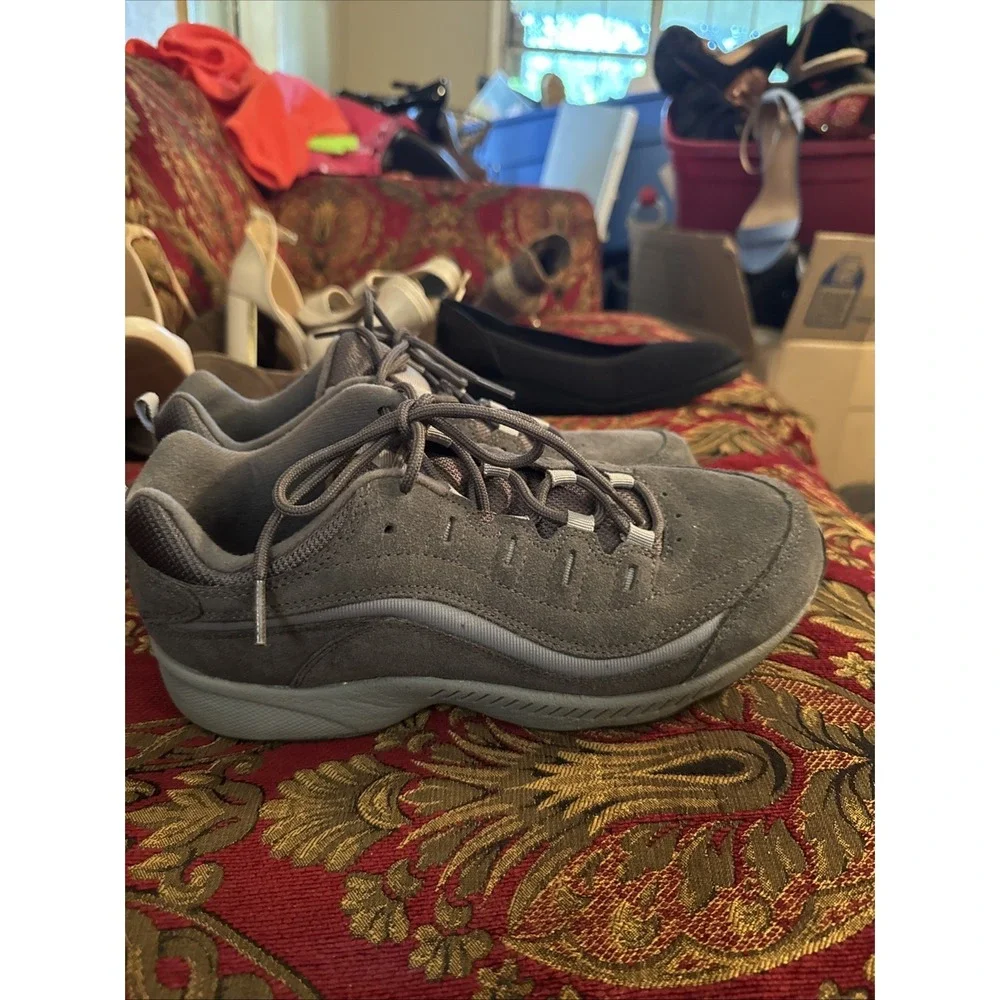 EASY SPIRIT WALK RUN TENNIS SHOES WOMENS GRAY STYLE SEROMY 22 SIZE 9M SNEAKERS